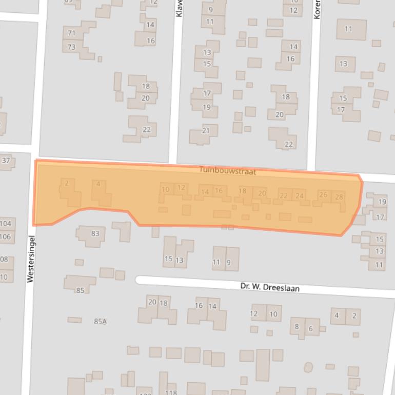 Kaart van postcodegebied 9635BP.