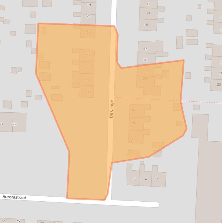 Kaart van postcodegebied 9635CJ.