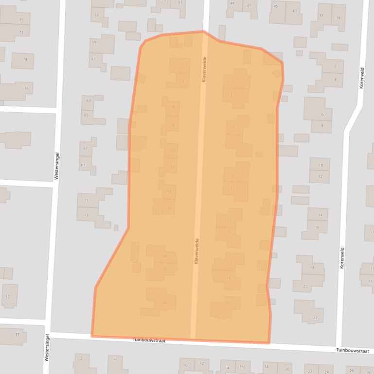 Kaart van postcodegebied 9635CP.