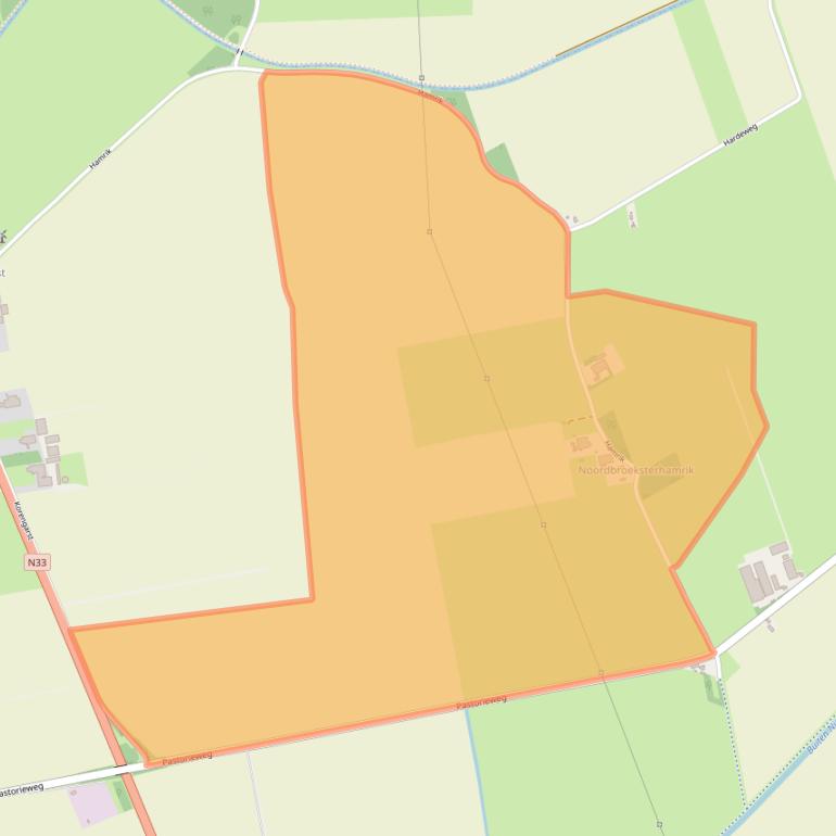 Kaart van postcodegebied 9635VC.