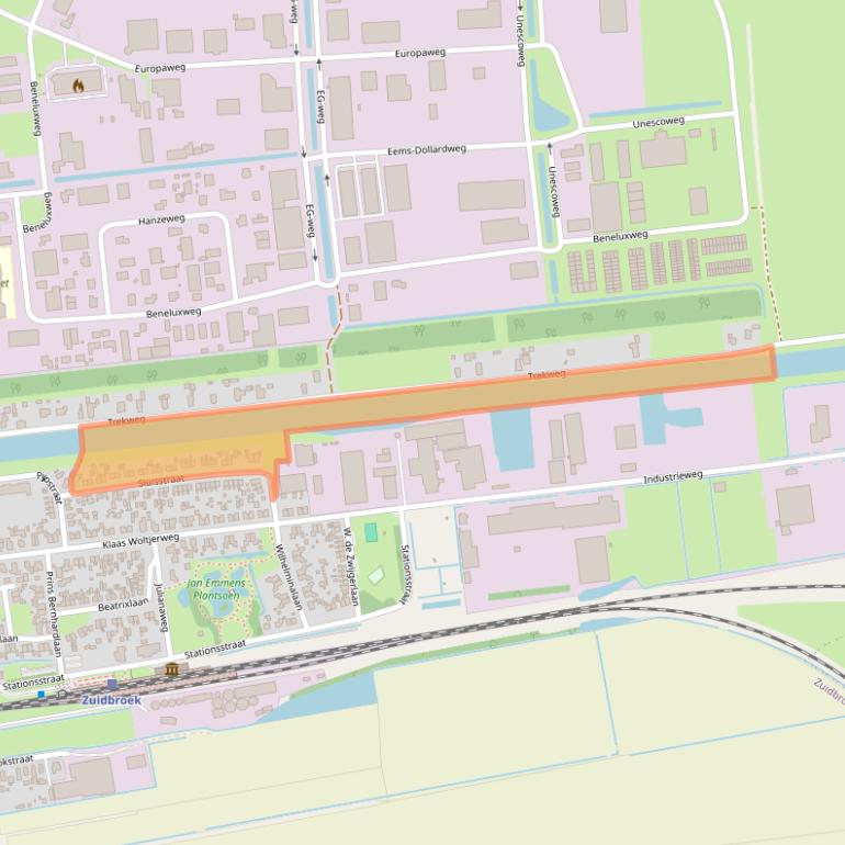 Kaart van postcodegebied 9636AN.