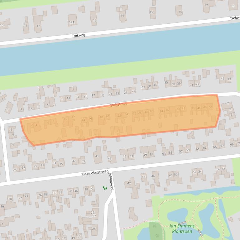 Kaart van postcodegebied 9636AP.