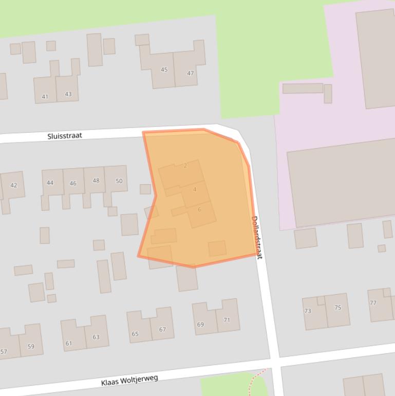 Kaart van postcodegebied 9636AR.