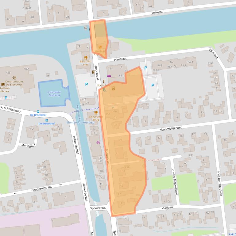 Kaart van postcodegebied 9636AS.