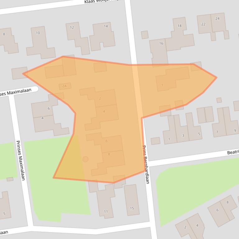 Kaart van postcodegebied 9636BG.