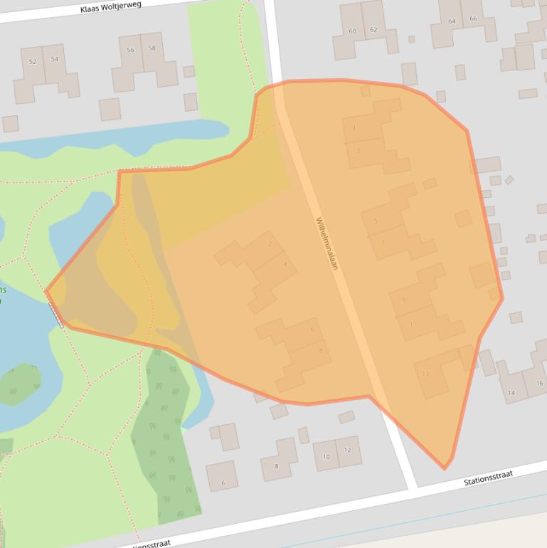 Kaart van postcodegebied 9636BK.