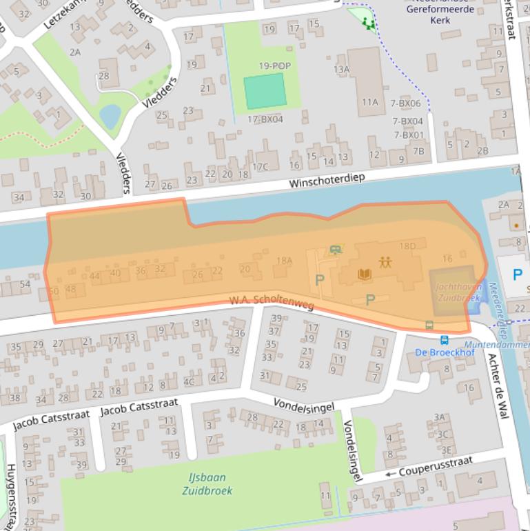 Kaart van postcodegebied 9636BS.