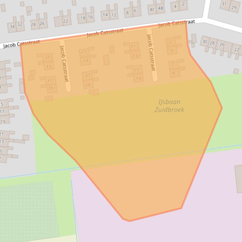 Kaart van postcodegebied 9636BX.