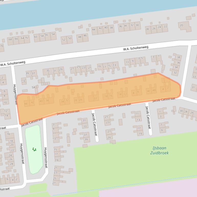 Kaart van postcodegebied 9636BZ.