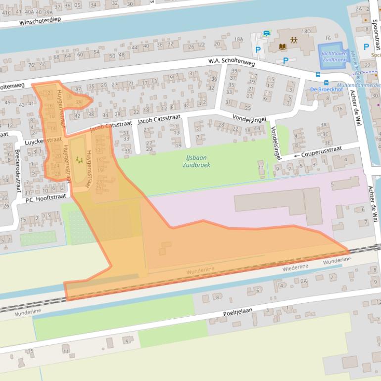 Kaart van postcodegebied 9636CA.