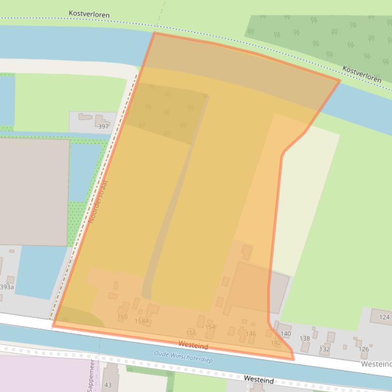 Kaart van postcodegebied 9636CH.