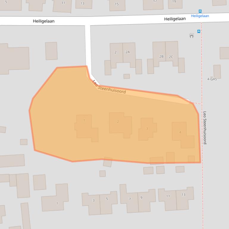 Kaart van postcodegebied 9636CJ.