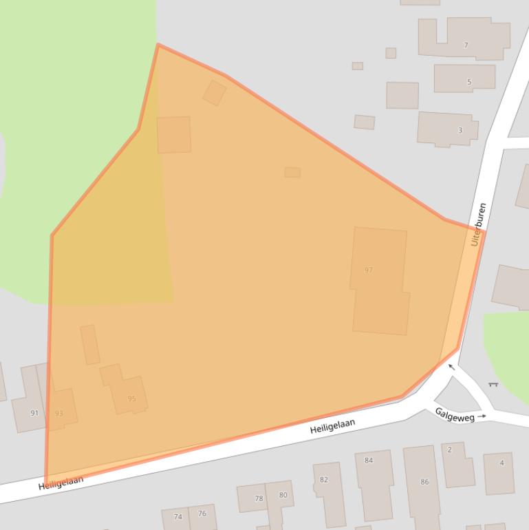 Kaart van postcodegebied 9636CM.