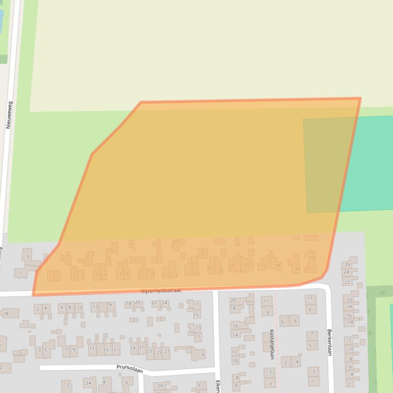 Kaart van postcodegebied 9636CS.