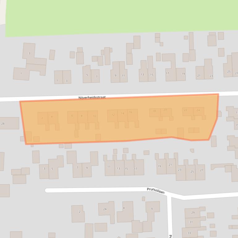 Kaart van postcodegebied 9636CT.