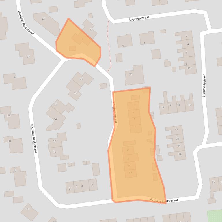 Kaart van postcodegebied 9636GK.