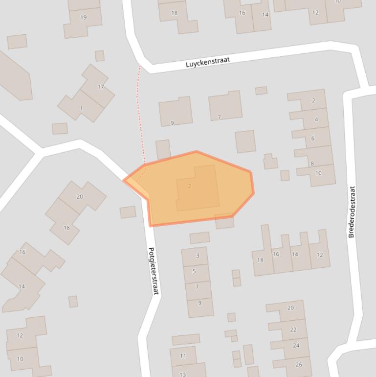 Kaart van postcodegebied 9636GL.