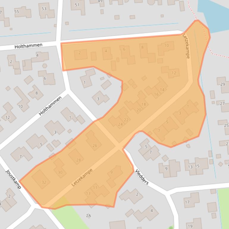 Kaart van postcodegebied 9636GR.