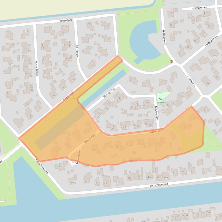 Kaart van postcodegebied 9636GX.