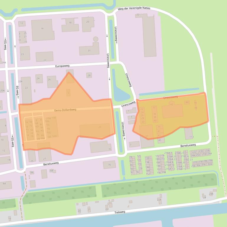 Kaart van postcodegebied 9636HR.