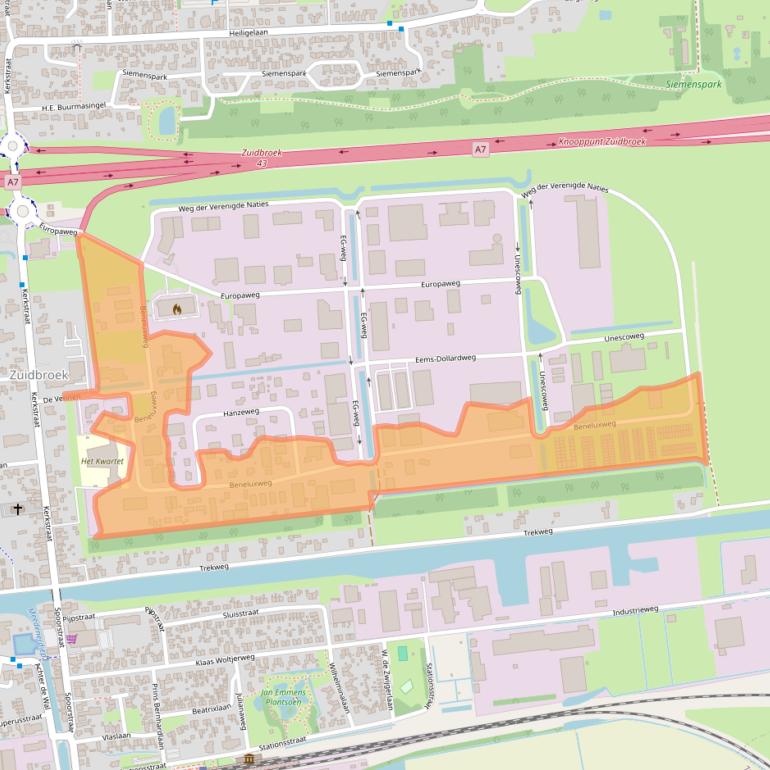Kaart van postcodegebied 9636HV.