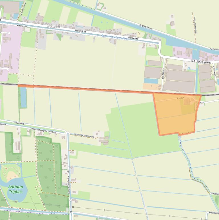 Kaart van postcodegebied 9636TH.