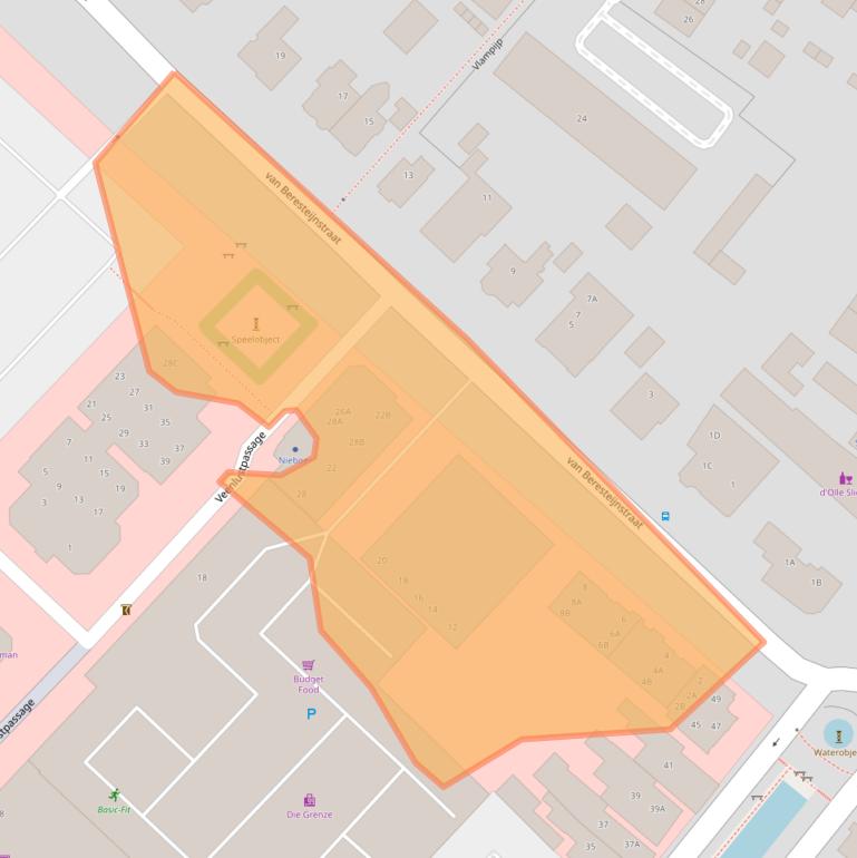 Kaart van postcodegebied 9641AB.