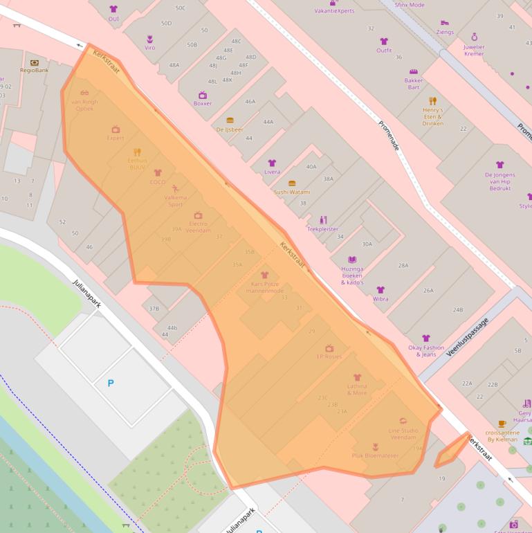 Kaart van postcodegebied 9641AM.