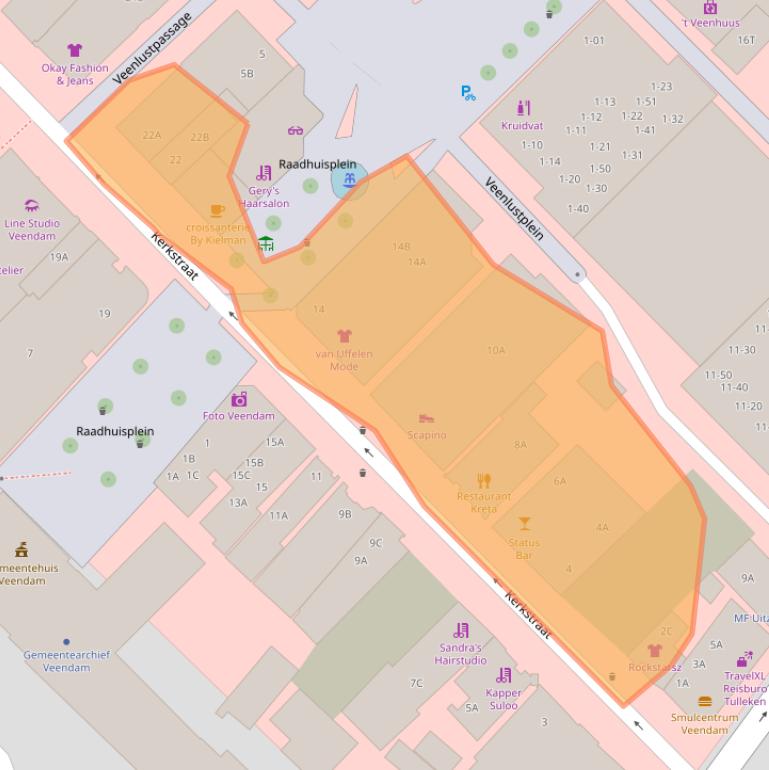 Kaart van postcodegebied 9641AR.