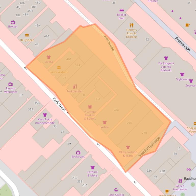 Kaart van postcodegebied 9641AS.