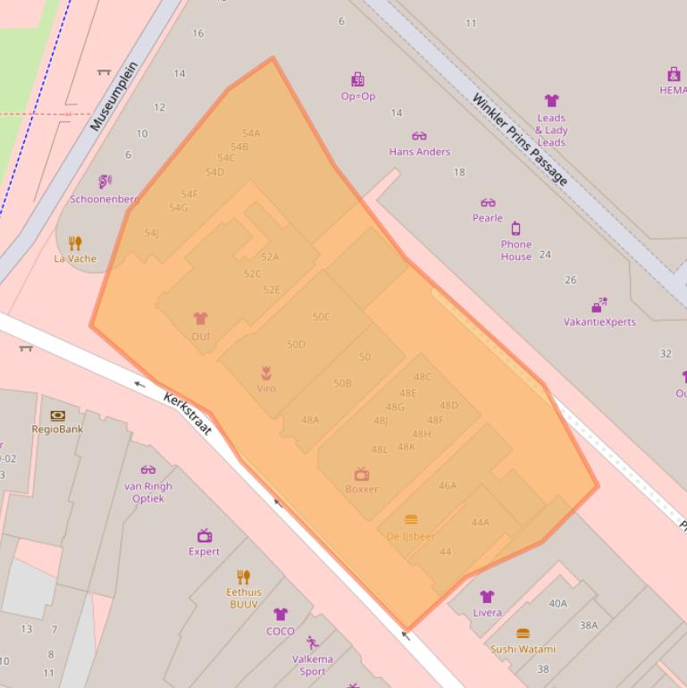 Kaart van postcodegebied 9641AT.