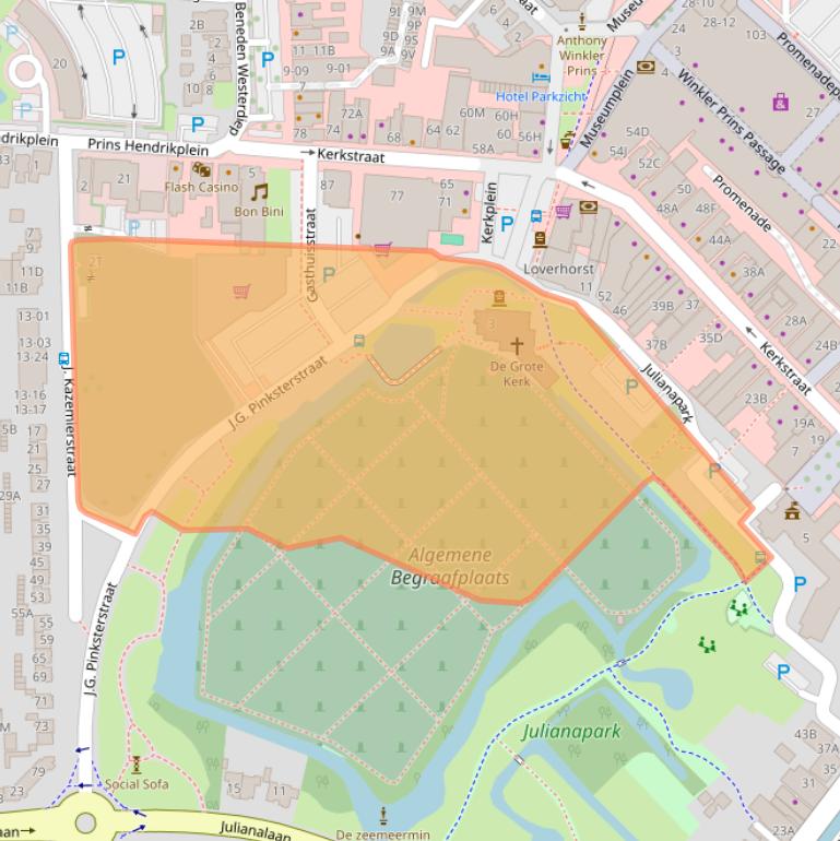 Kaart van postcodegebied 9641AX.