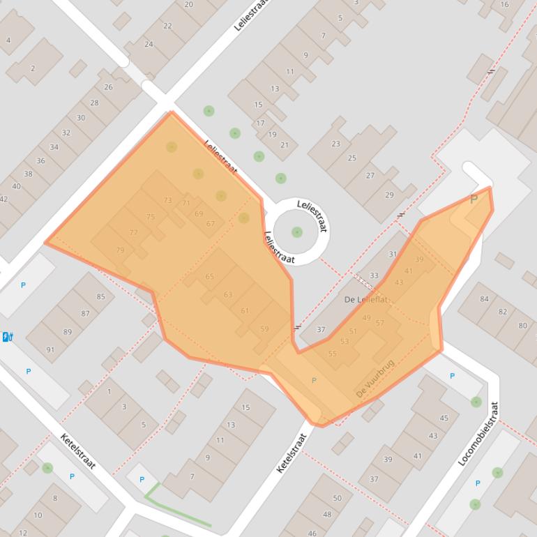 Kaart van postcodegebied 9641BD.