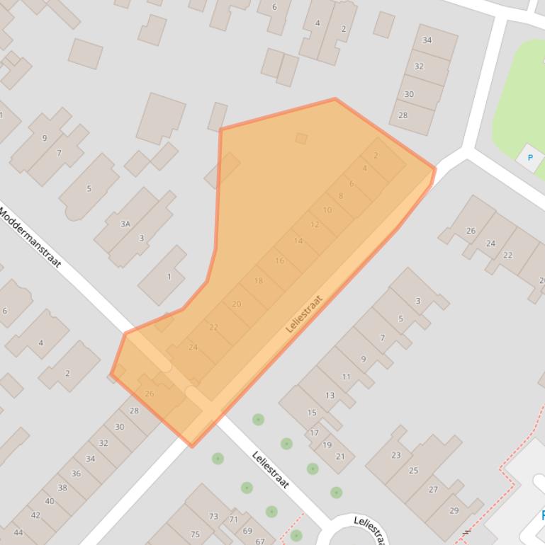 Kaart van postcodegebied 9641BE.