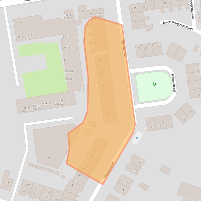 Kaart van postcodegebied 9641BM.