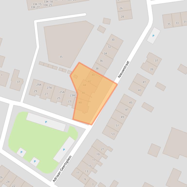 Kaart van postcodegebied 9641BN.