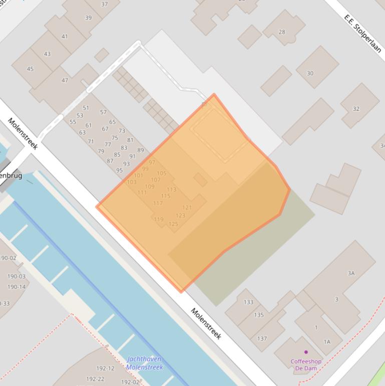 Kaart van postcodegebied 9641CK.