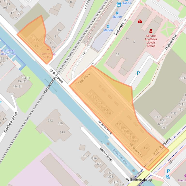 Kaart van postcodegebied 9641CL.