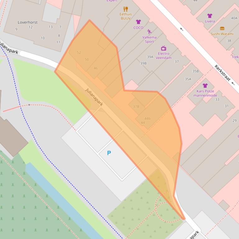 Kaart van postcodegebied 9641CZ.