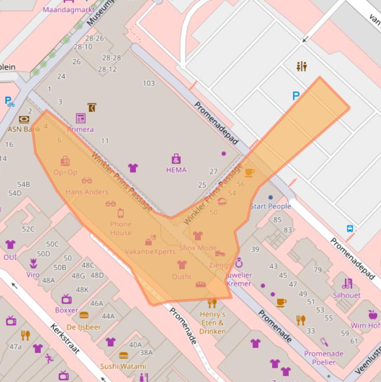 Kaart van postcodegebied 9641DA.