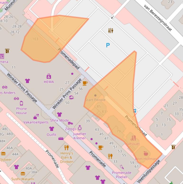 Kaart van postcodegebied 9641DC.