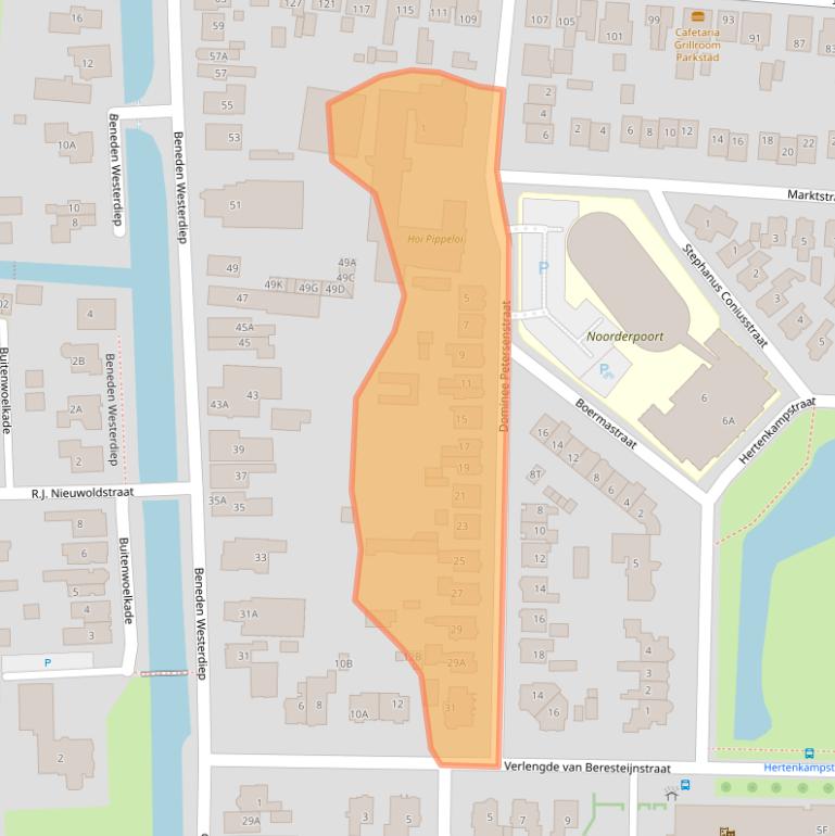Kaart van postcodegebied 9641EM.