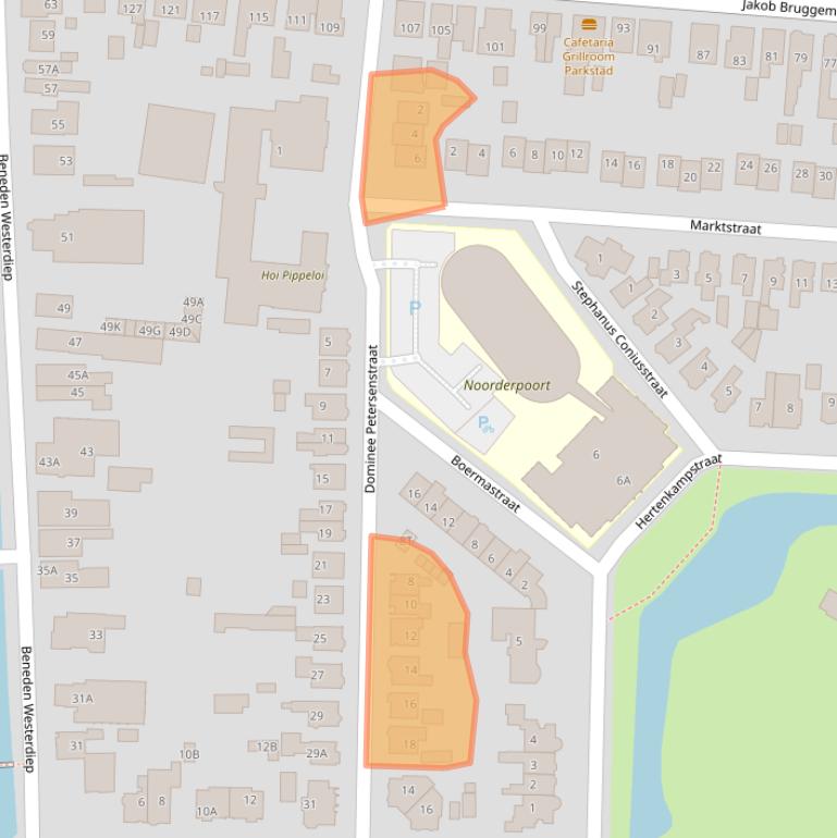 Kaart van postcodegebied 9641EN.