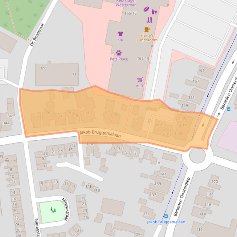 Kaart van postcodegebied 9641EV.