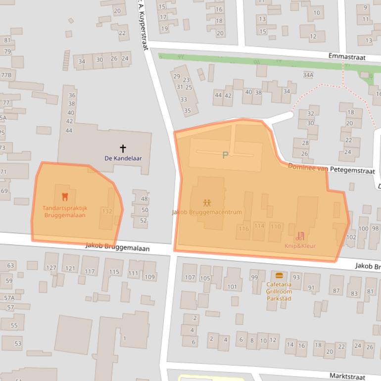 Kaart van postcodegebied 9641EZ.
