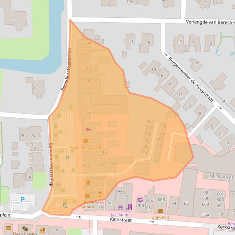 Kaart van postcodegebied 9641GD.