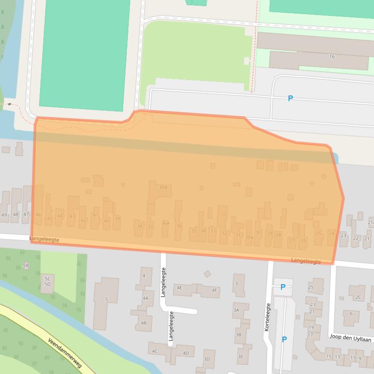 Kaart van postcodegebied 9641GP.