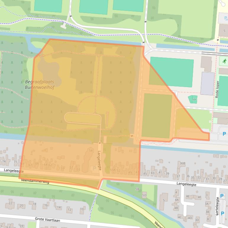 Kaart van postcodegebied 9641GR.