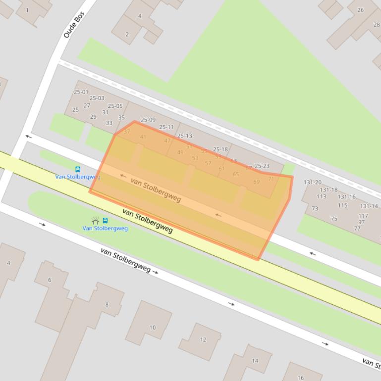 Kaart van postcodegebied 9641HG.