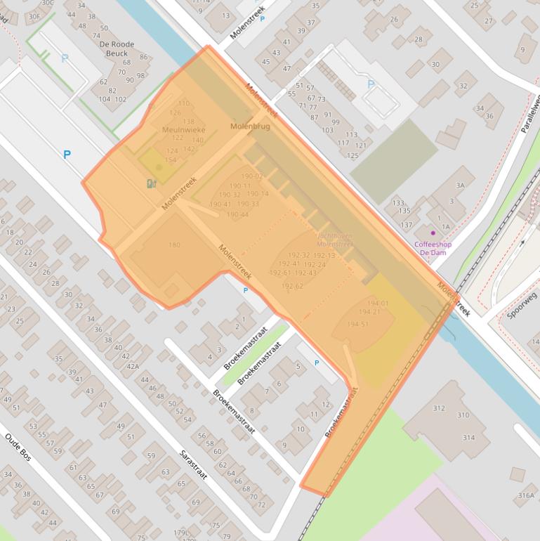 Kaart van postcodegebied 9641HJ.